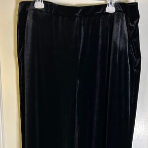 J.Jill | Wearever velour pants | Black | X- Large | Wide leg | stretchy